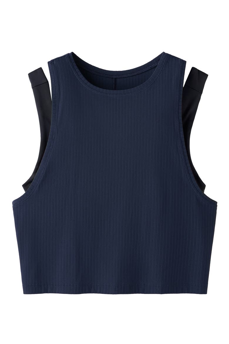 Lightspeed Layered Performance Tank, Alternate, color, NAVY BLUE