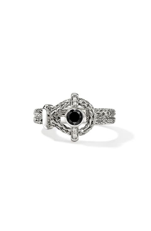 Icon Ring, Sterling Silver, Black Sapphire, 4mm (Nordstrom Exclusive)