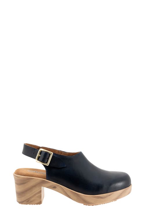 Softwalk ® Fairbanks Slingback Platform Clog In Navy