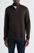 Scott Barber Pima Cotton Interlock Quarter Zip Pullover