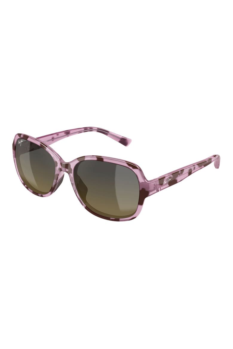 55mm PolarizedPlus2® Butterfly Sunglasses, Alternate, color, PINK