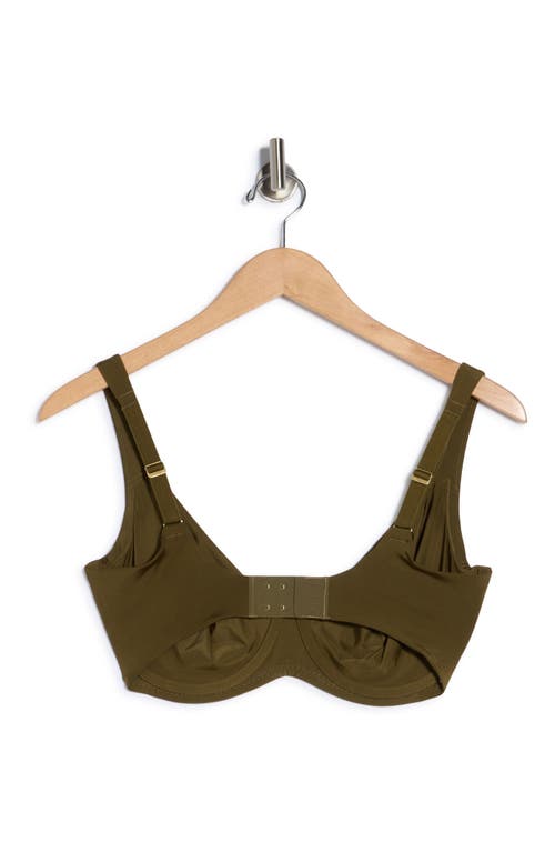 Cuup The Scoop Underwire Microfiber Bra In Green