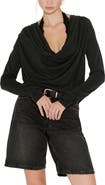 Free People Jane Cowl Neck Long Sleeve Top