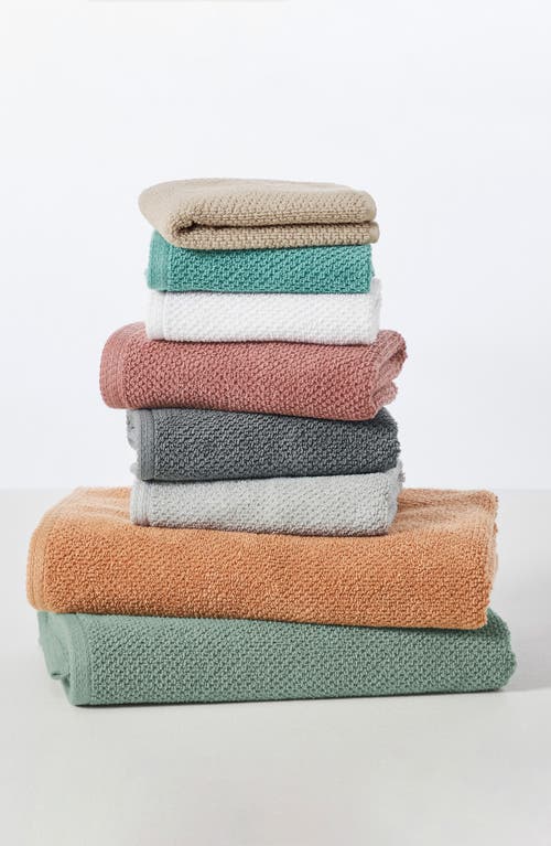 Woven & Weft Loop Textured 2-pack Bath Towels In Silver