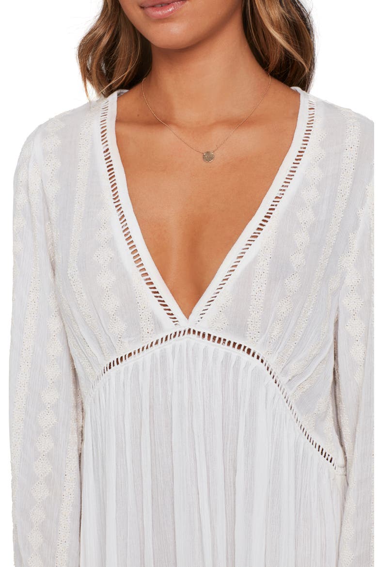 L Space Bailey Cover-Up Tunic, Alternate, color, WHITE