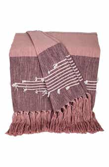 PARKLAND COLLECTION Adonia Fringe Throw Blanket