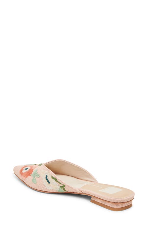 Dolce Vita Elm Mule In Pink Floral Raffia