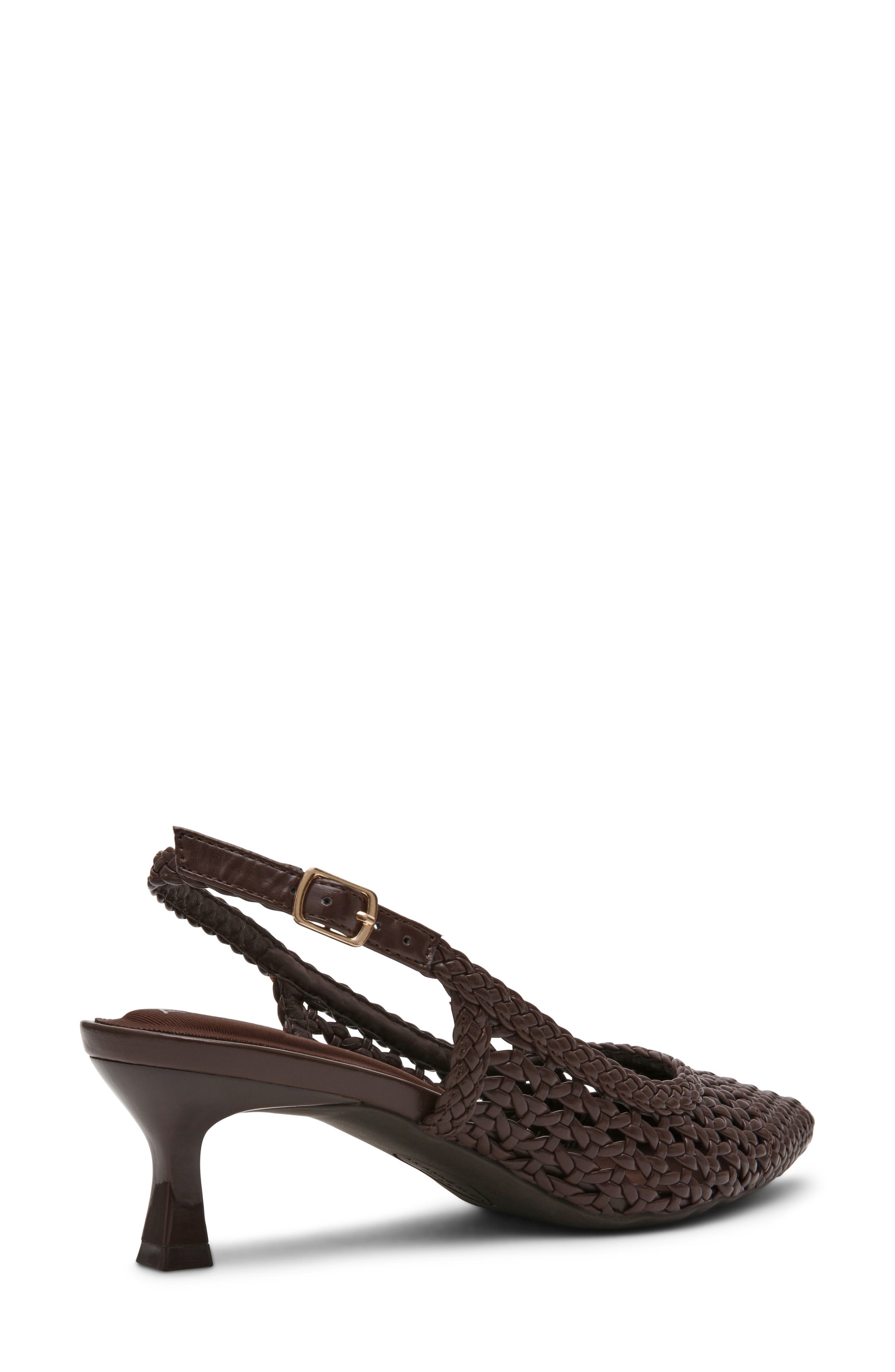 Anne Klein Irvina Kitten Heel Pump, Alternate, color, Chocolate Nappa Pu