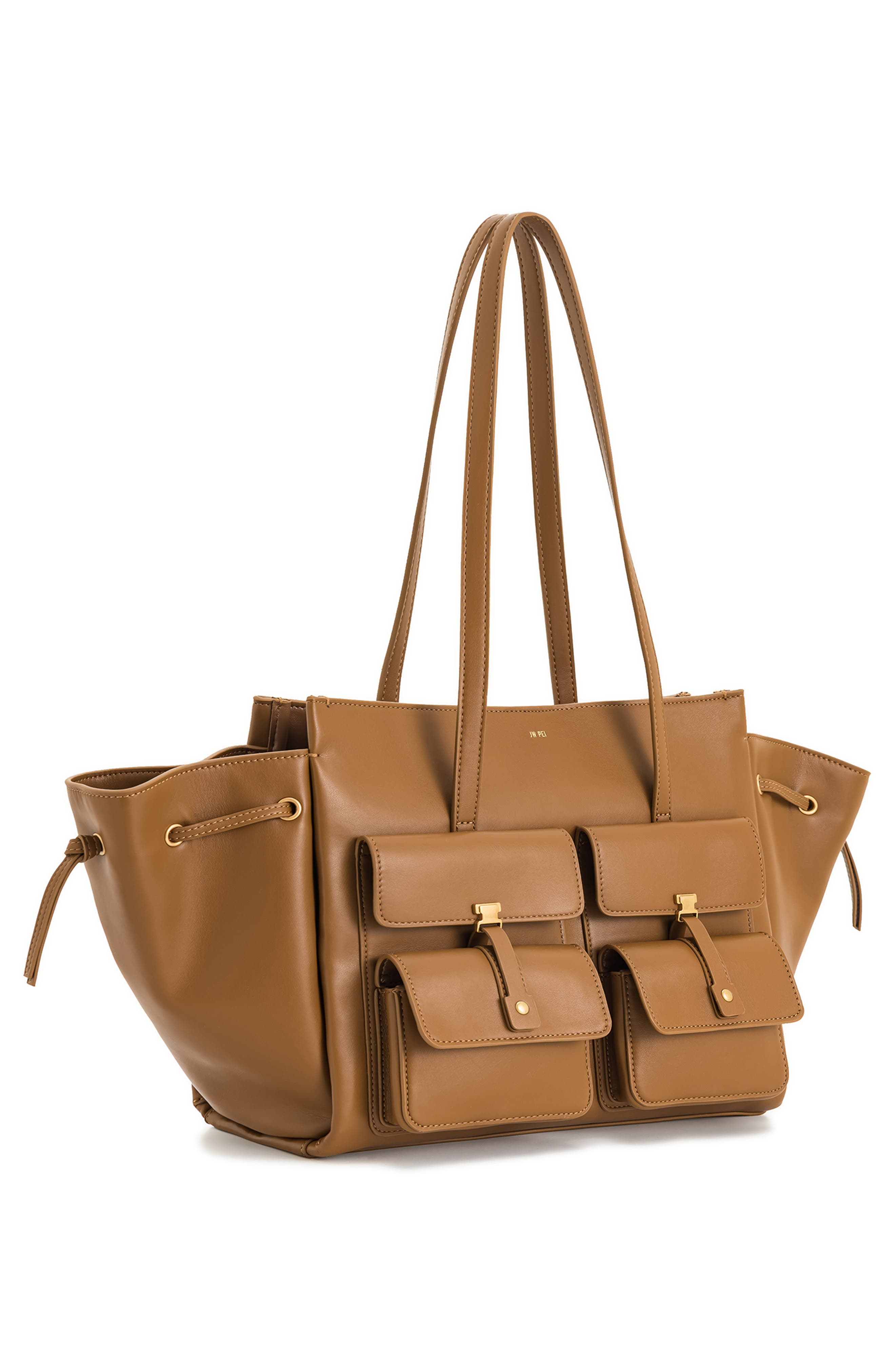JW PEI Linda Large Faux Leather Tote, Alternate, color, 