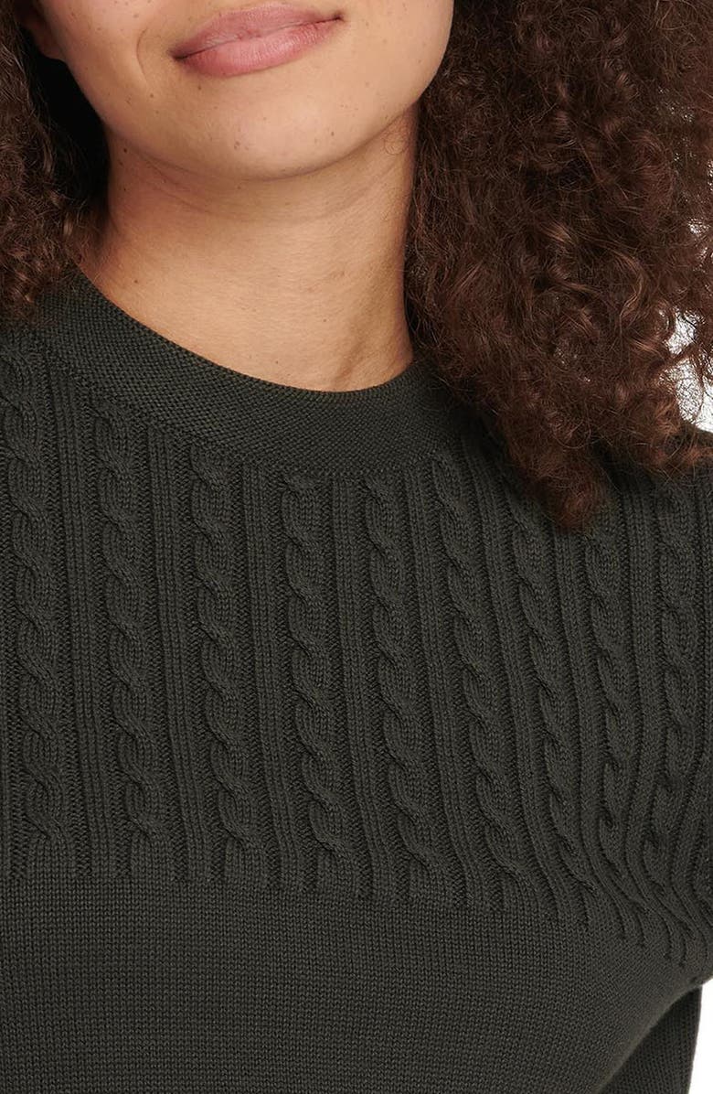 Barbour Stitch Guernsey Long Sleeve Sweater Dress, Alternate, color,