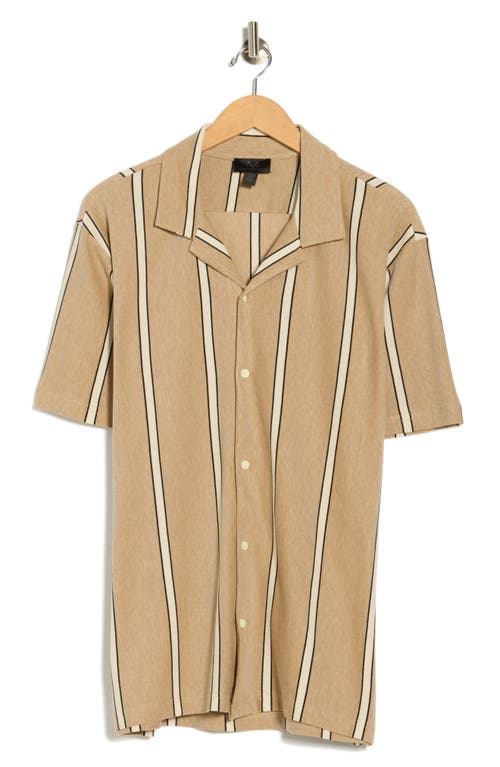 M Magaschoni Piqué Knit Button-up Resort Shirt In Multi