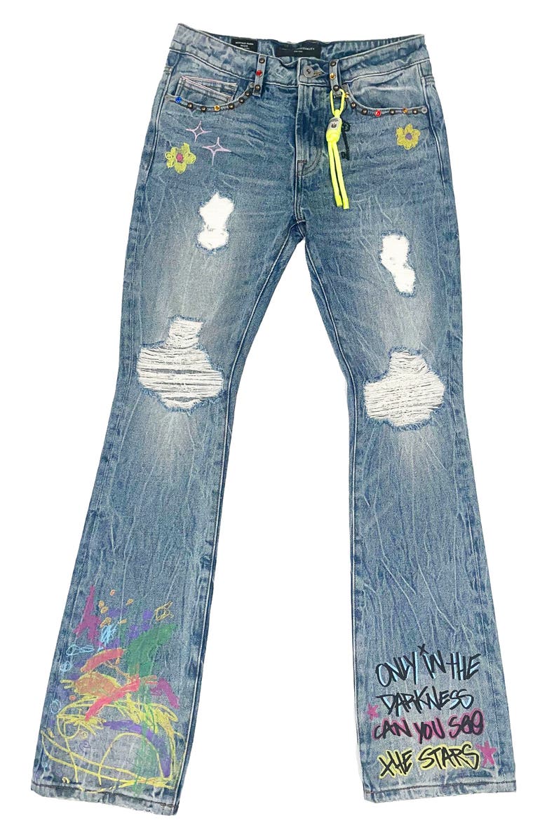 Cult of Individuality Lenny Graffiti Bootcut 603 Jeans, Alternate, color, Finn Graffiti