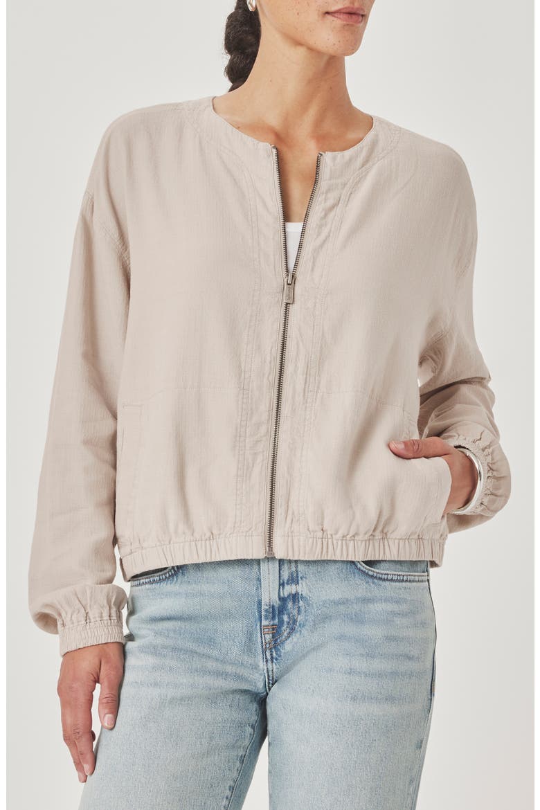 Clea Bomber Jacket, Main, color, FAWN BEIGE
