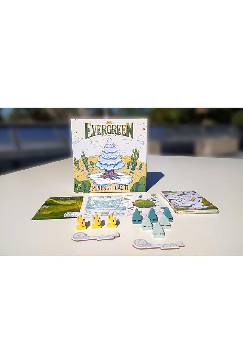 Evergreen Pines & Cacti Expansion for Tree Growing Abstract Strategy Board Game, Alternate, color, Multicolored