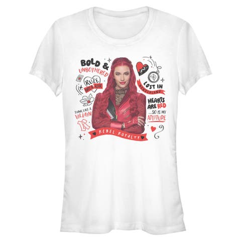 Junior's Descendants Wicked Wonderland Red Rebel Royalty  Graphic T-Shirt