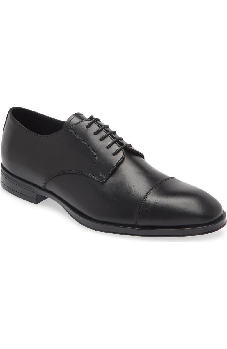 Canali Cap Toe Derby, Main, color, Black