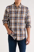James Campbell Jenning Plaid Twill Button-Down Shirt