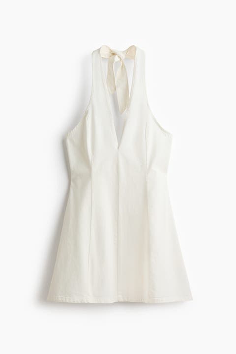 Denim Halterneck Dress