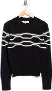 DKNY Horizontal Line Crewneck Sweater