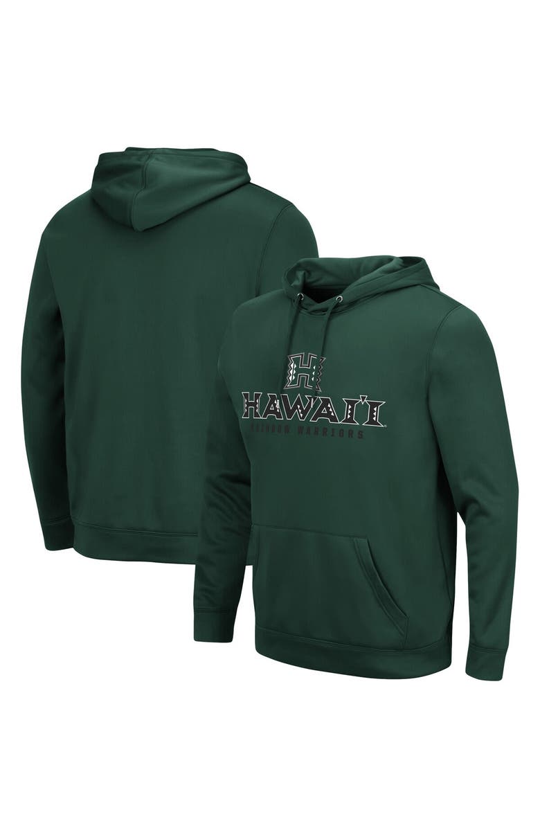 COLOSSEUM Men's Colosseum Green Hawaii Warriors Lantern Pullover Hoodie, Main, color, Green