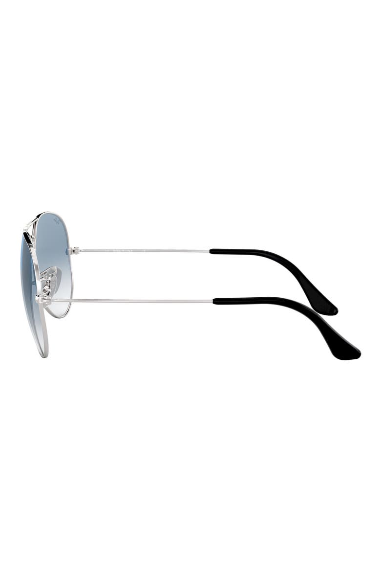 Small Original 55mm Aviator Sunglasses, Alternate, color, SILVER BLUE