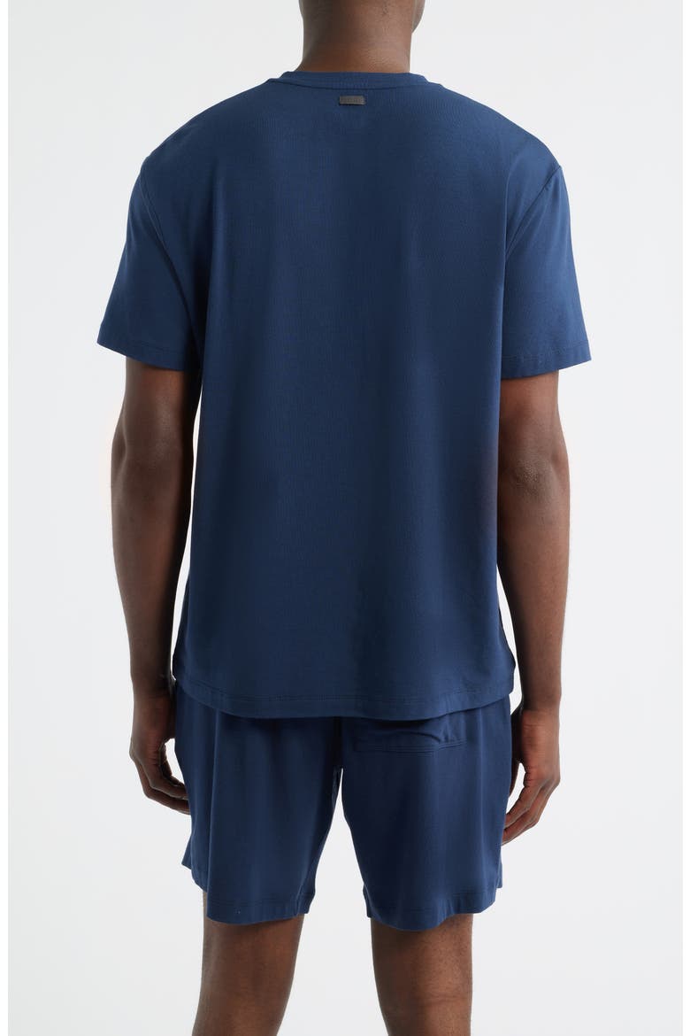 Slumberknit Henley Pajama T-Shirt, Alternate, color, DEEP BLUE
