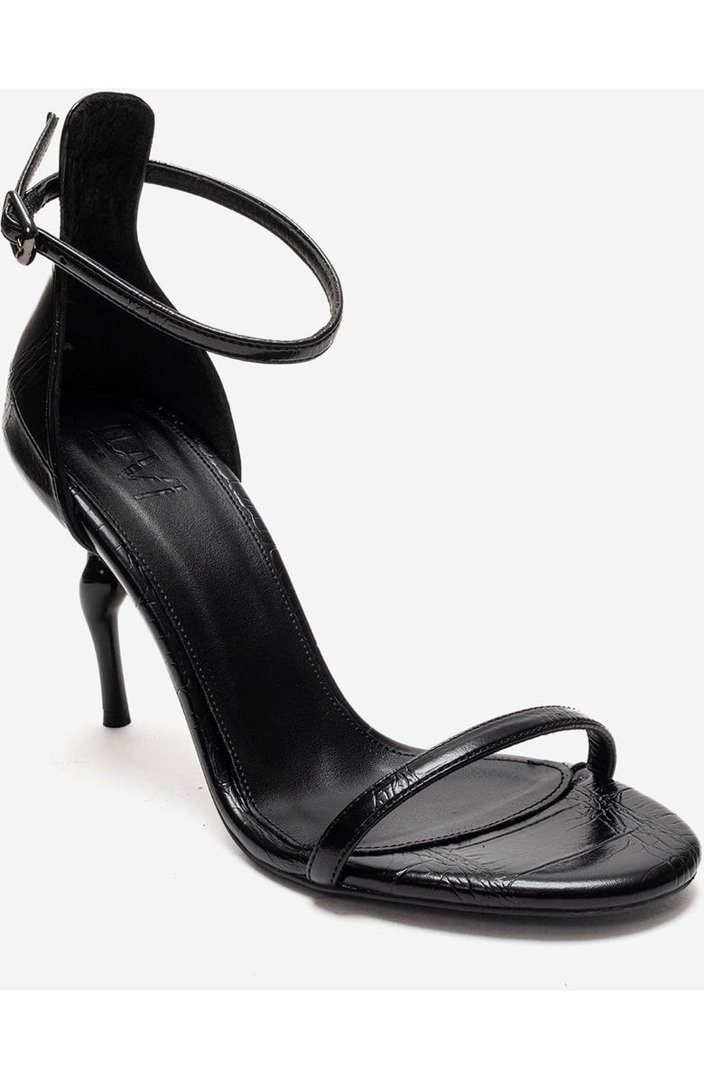 Prologue Shoes Yelena Ankle Strap Stiletto Pump, Alternate, color, Black Print