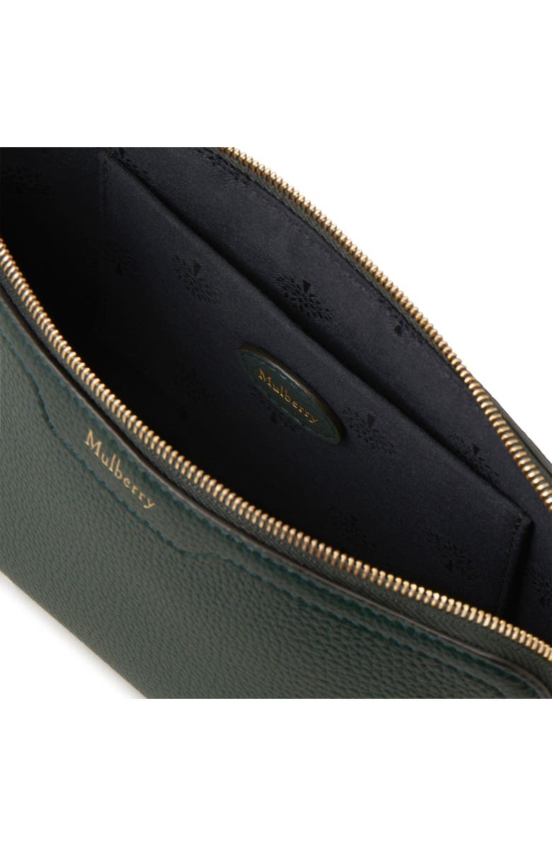 Mulberry Small Leather Cosmetic Pouch, Alternate, color, Mulberry Green