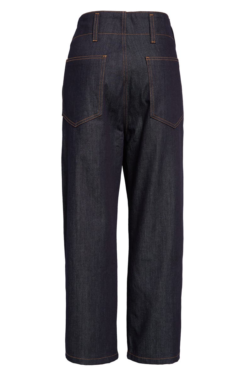 Sofie D'Hoore Straight Leg Raw Denim Crop Jeans, Alternate, color, 