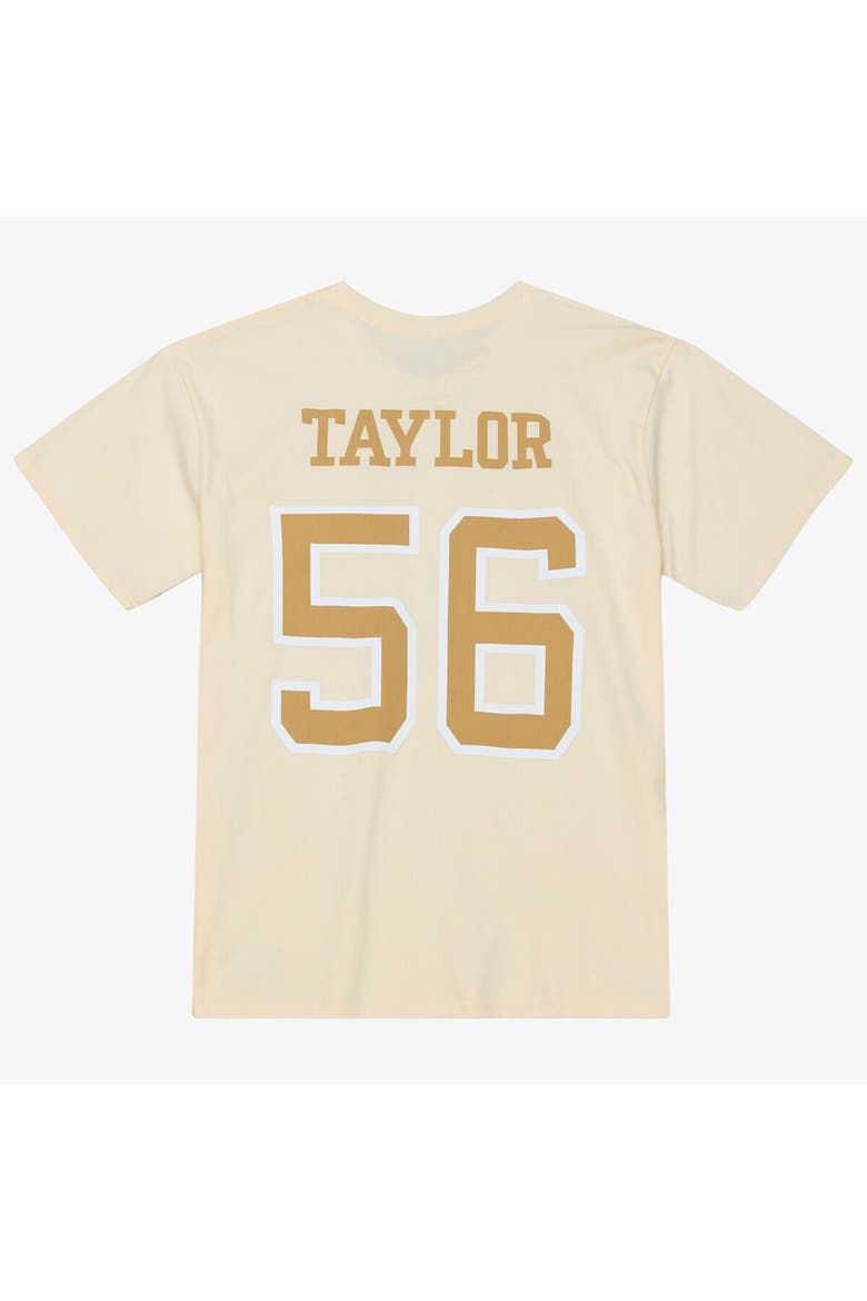 Men's Mitchell & Ness Lawrence Taylor Cream New York Giants Sandman Name & Number T-Shirt, Alternate, color, Cream