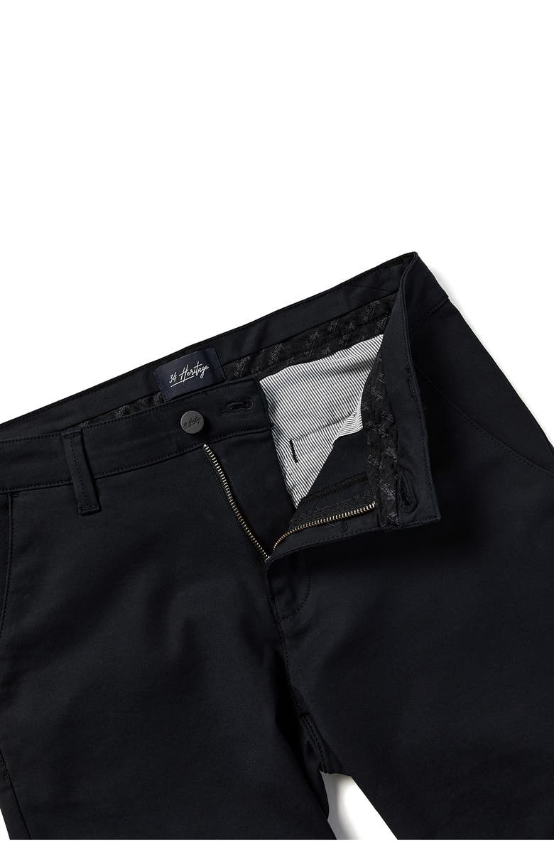 34 Heritage Arizona Stretch Cotton Blend Chino Shorts, Alternate, color, Black High Flyer