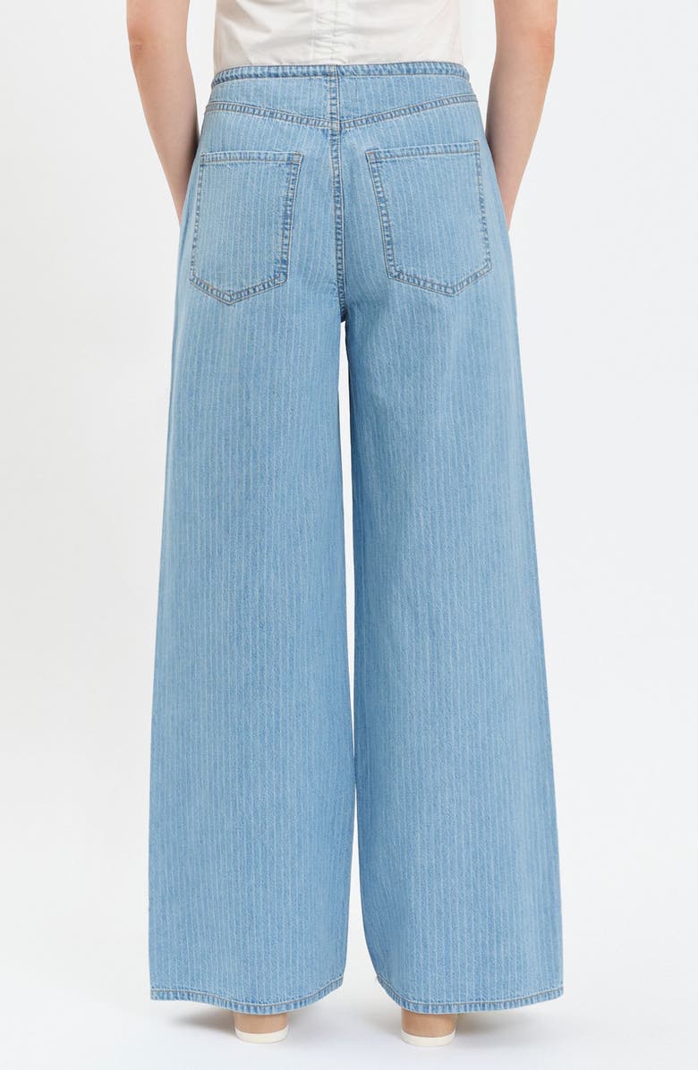 DAZE Madison Stripe Drawstring Wide Leg Jeans, Alternate, color, Whimsy