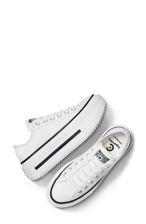 Converse Gender Inclusive Chuck Taylor All Star Lift Double Stack Low Top Platform Sneaker In Multi