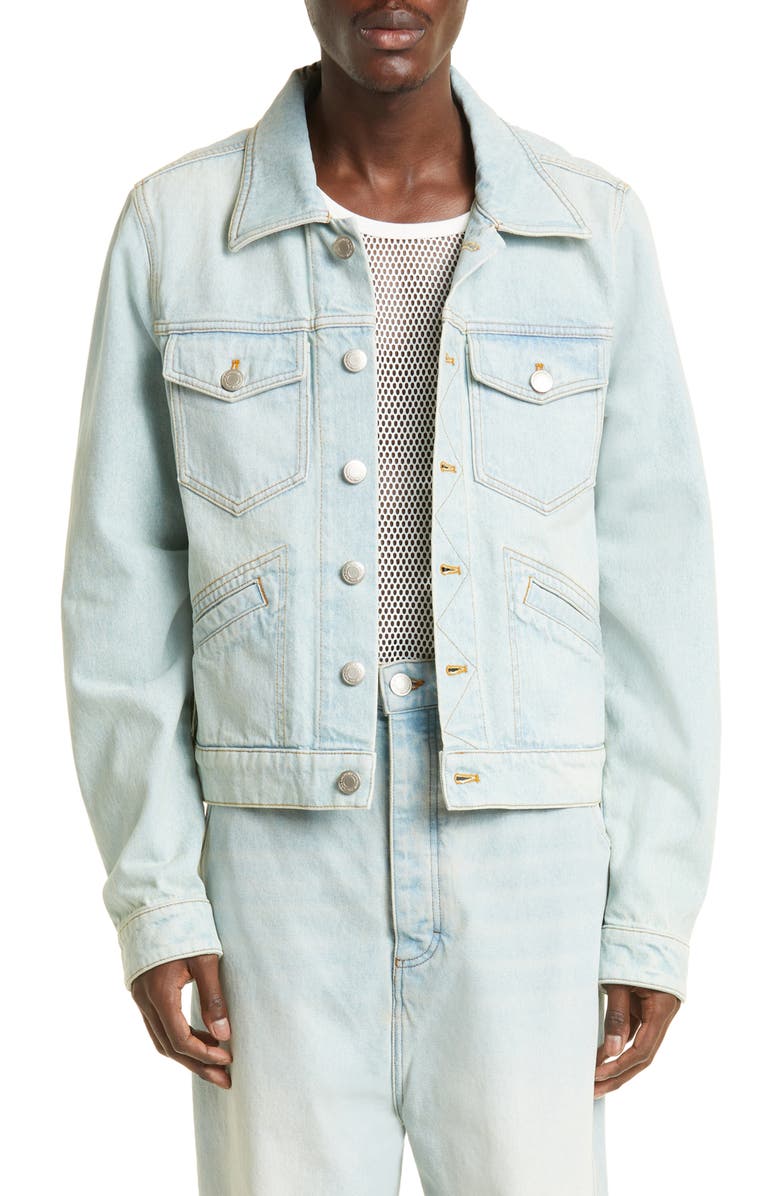 AMI PARIS Alex Fit Drop Crotch Rigid Jeans, Main, color, 