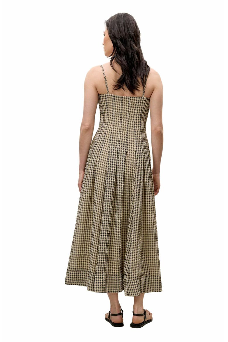 Aster Gingham Dress, Alternate, color, BLUE COMBO