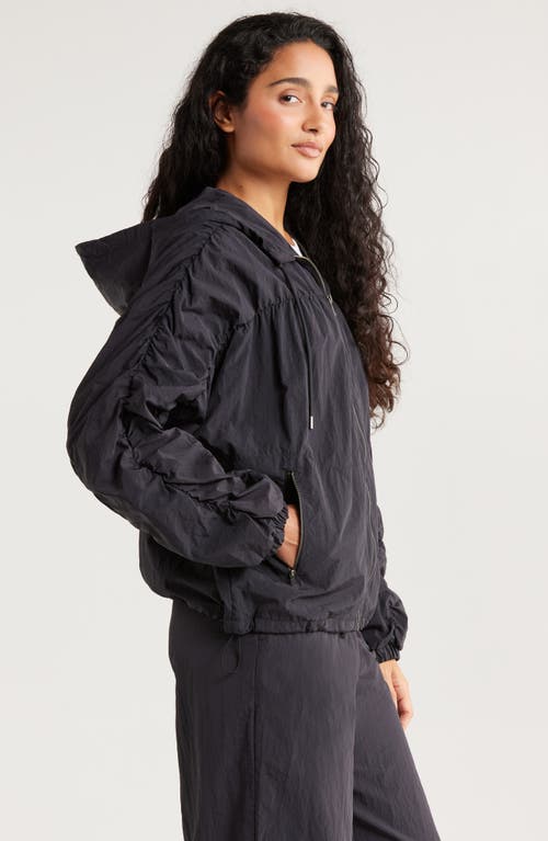 Zella Travel Lite Ruched Jacket In Blue