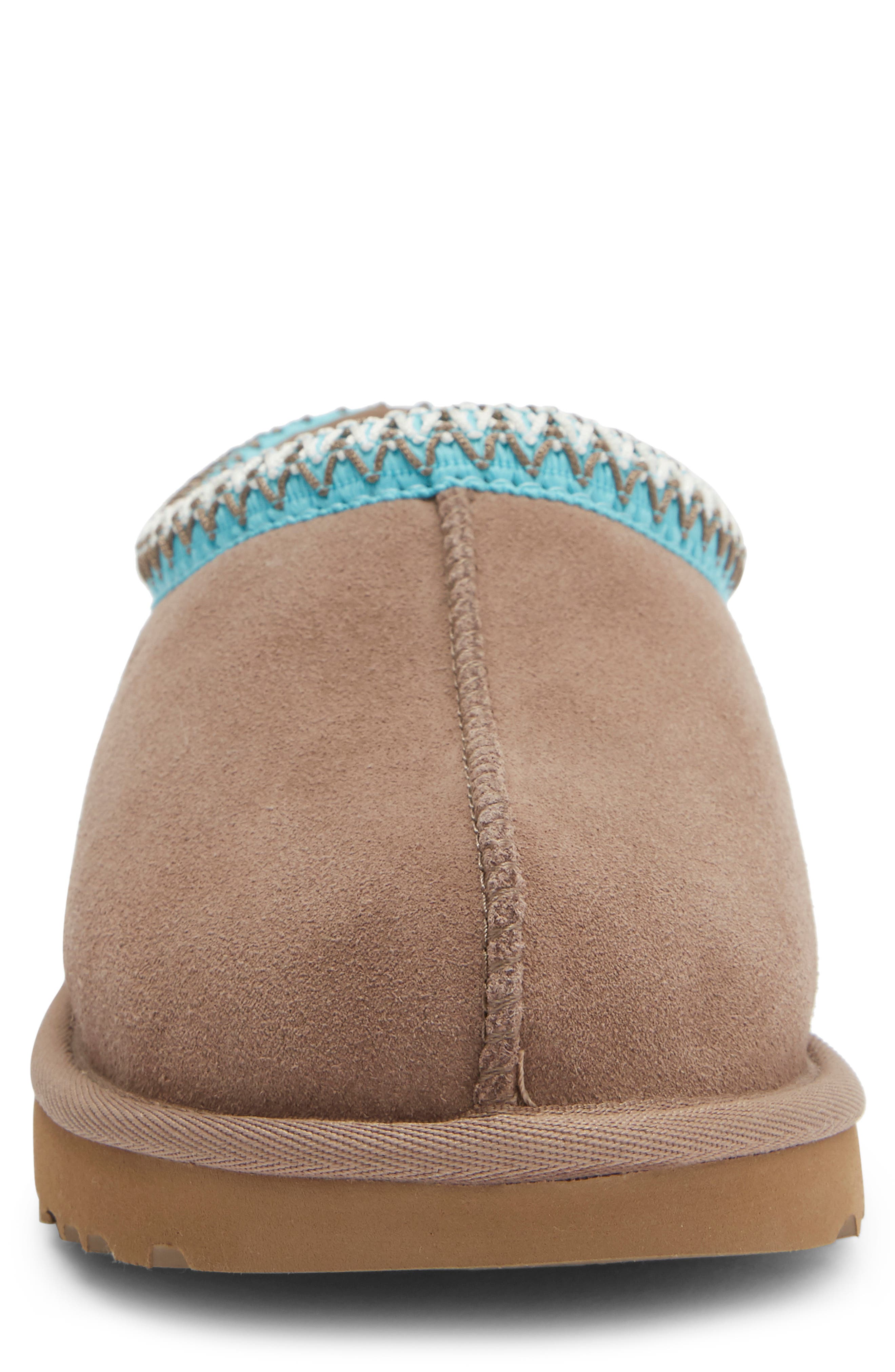 Tasman II Genuine Shearling Lined Slipper, Alternate, color, CARIBOU / SAPPHIRE ICE