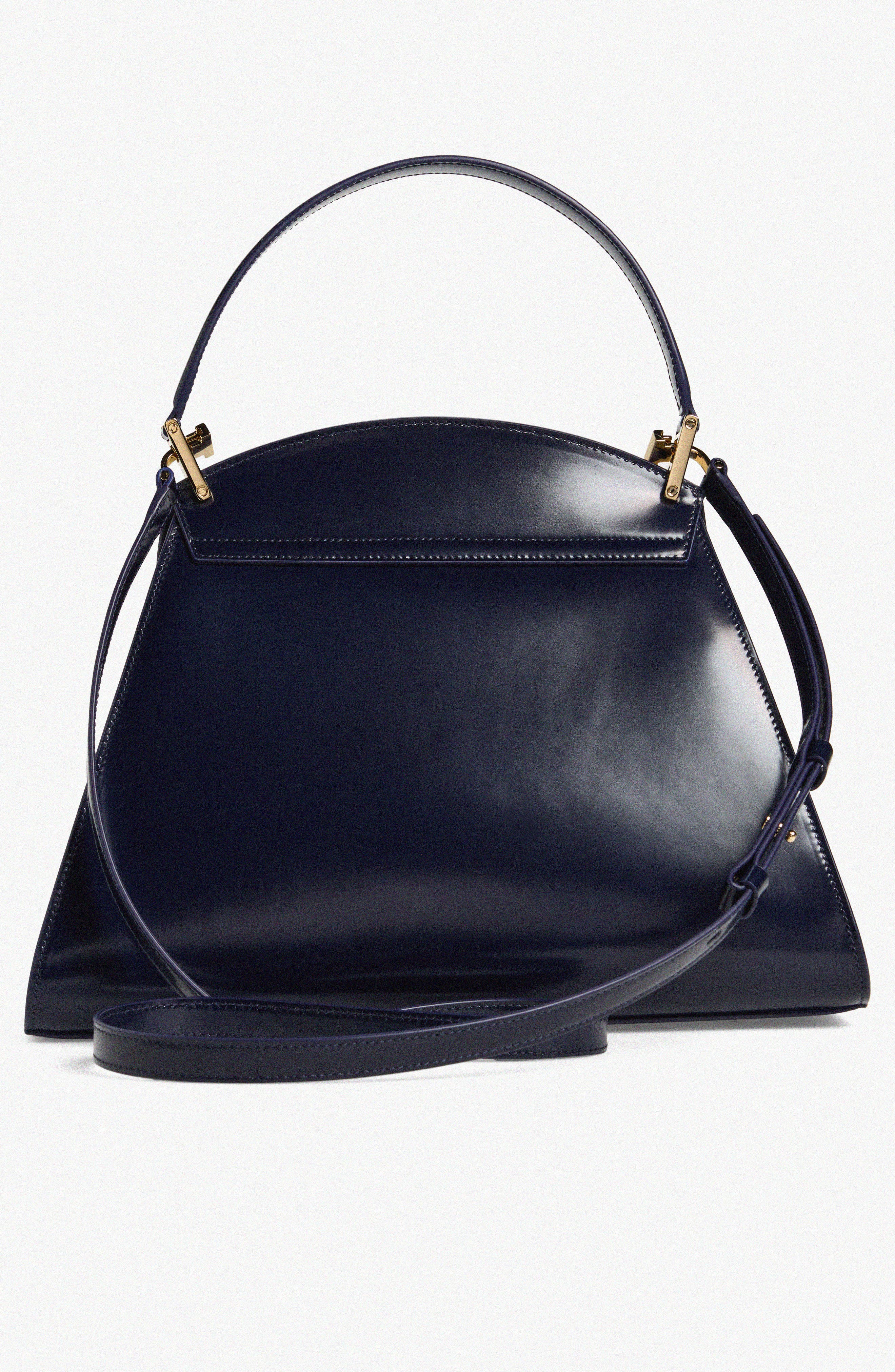 FERRAGAMO Medium Prisma Leather Top Handle Bag, Alternate, color, 