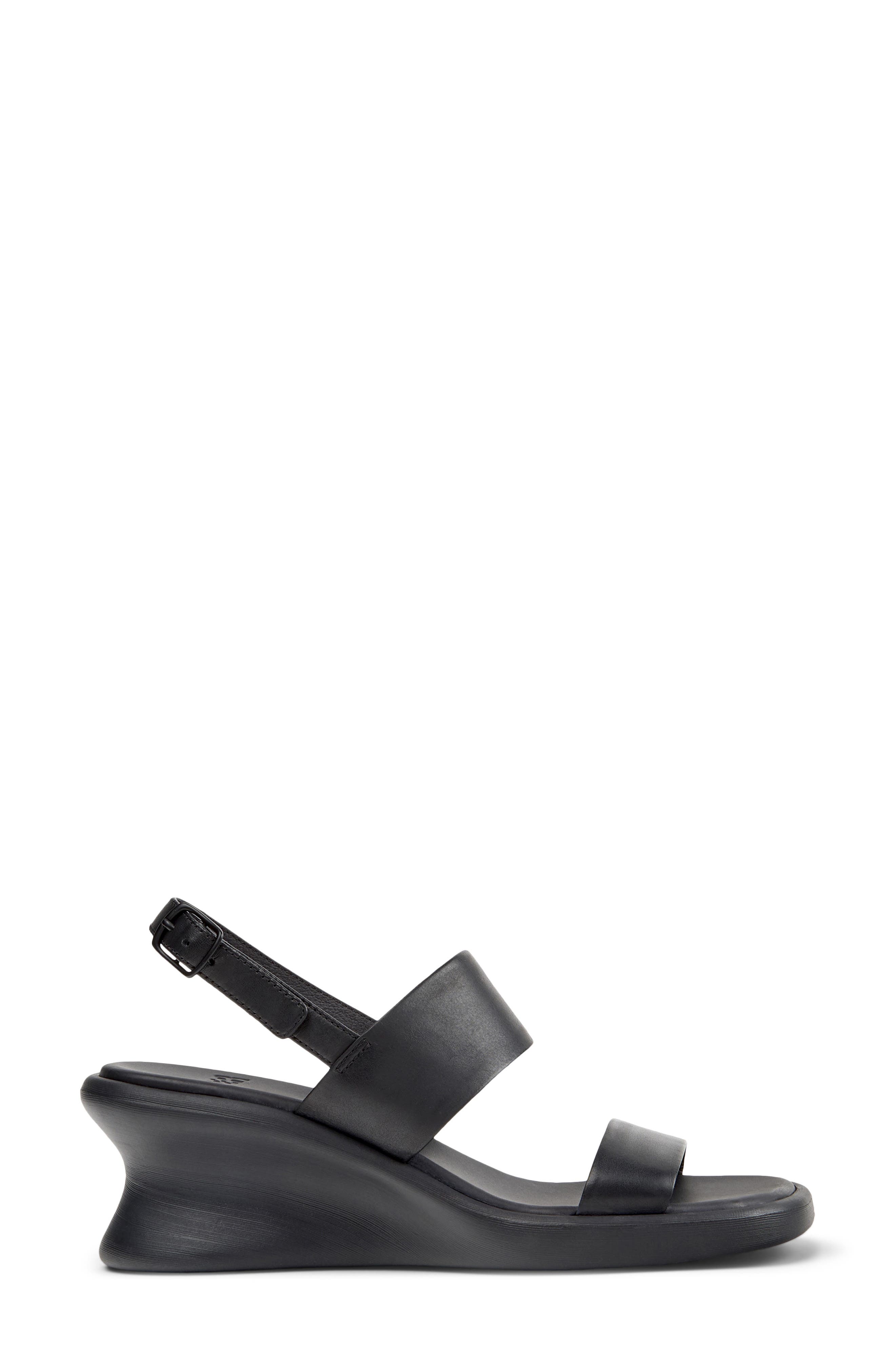 Camper Louise Slingback Wedge Sandal, Alternate, color, Black