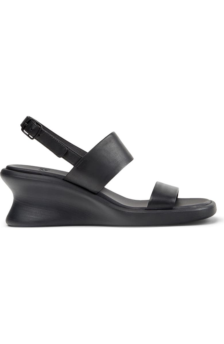Camper Louise Slingback Wedge Sandal, Alternate, color, Black