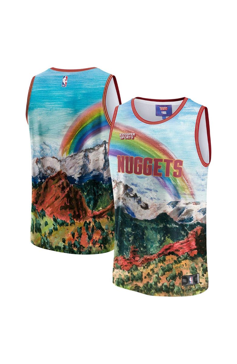 NBA X KIDSUPER Unisex NBA & KidSuper Studios by Fanatics Blue Denver Nuggets Hometown Jersey, Main, color, Blue