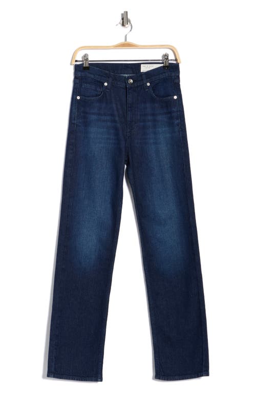 Rag & Bone Hattie Mid Rise Straight Leg Jeans In Blue