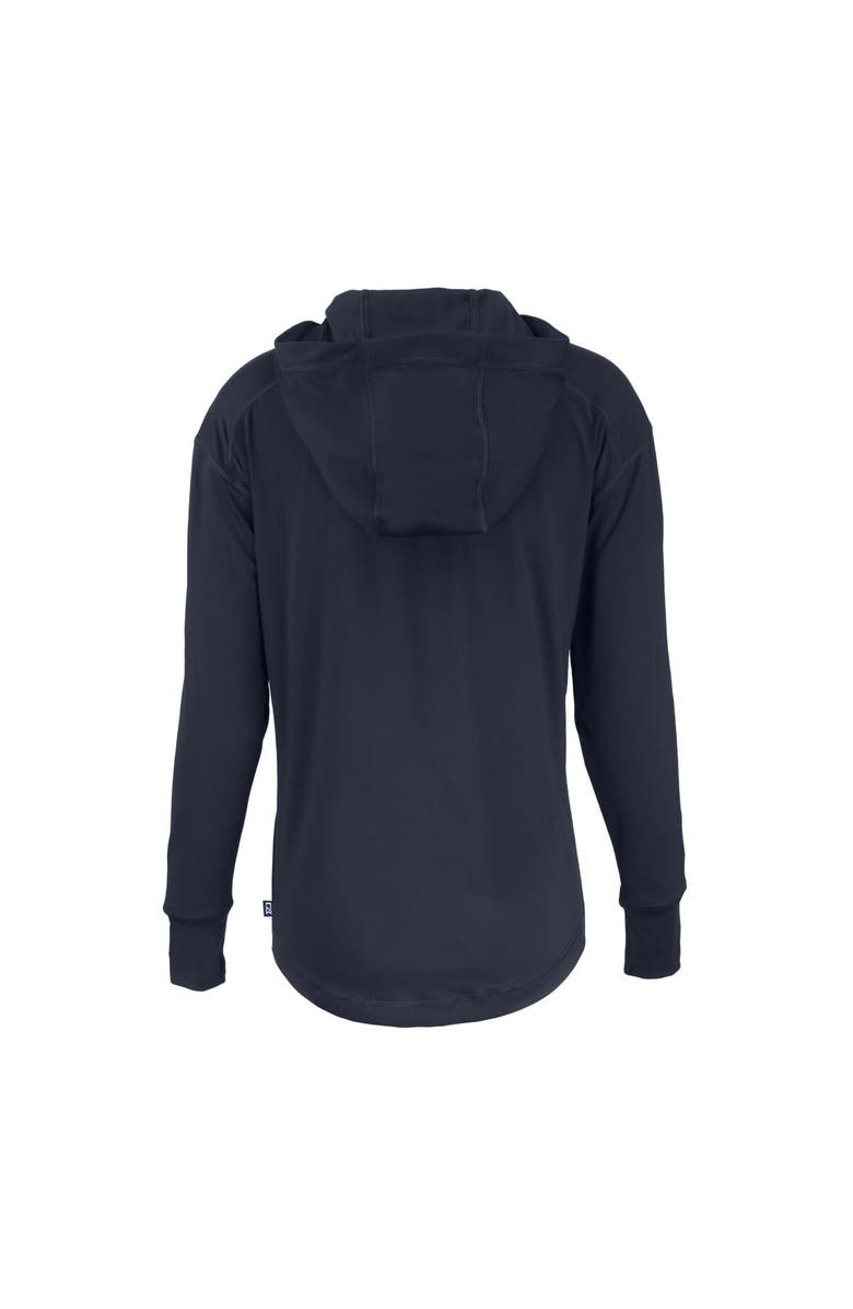 Cutter & Buck Women's Cutter & Buck  Navy Houston Texans  Daybreak Eco Recycled Half-Zip Hoodie, Alternate, color, 