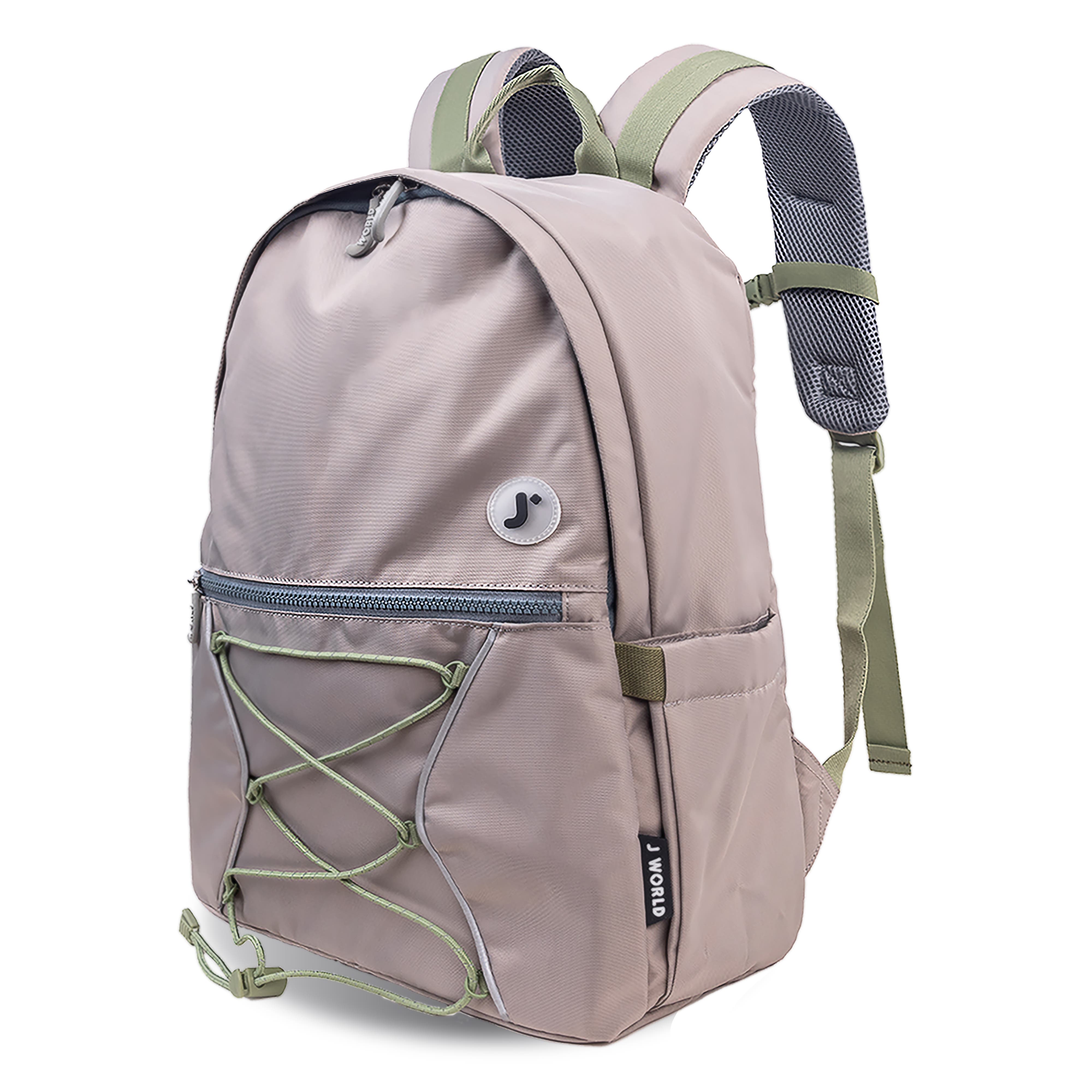 Cristos Unisex Casual Backpack with Laptop Sleeve, Alternate, color, BEIGE