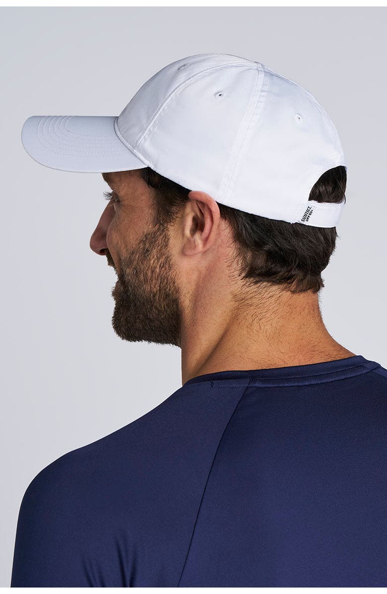 Coolibar Unisex Sun Protection Cap, UPF 50+ Sun Protection, SunPro Cap, Alternate, color, White