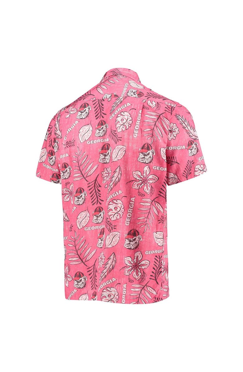 Wes & Willy Men's Wes & Willy Red Georgia Bulldogs Vintage Floral Button-Up Shirt, Alternate, color, 