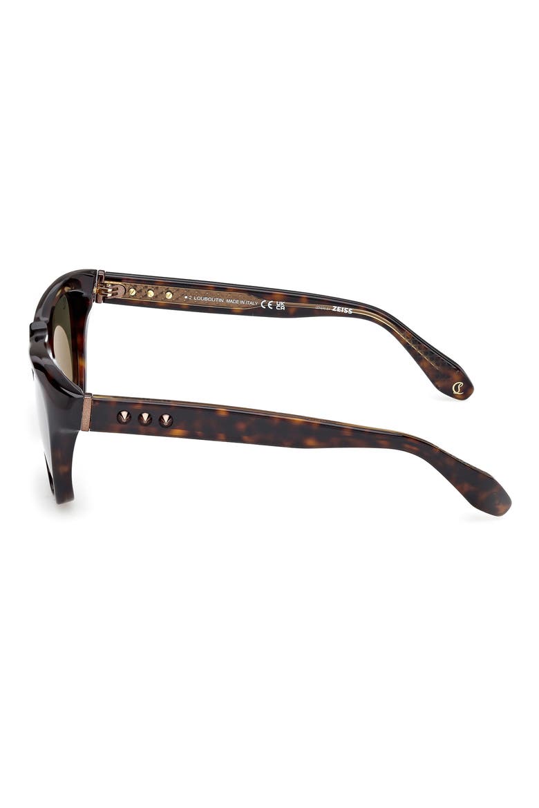 Georges 55mm Square Sunglasses, Alternate, color, HAVANA / BRONZE / ZEISS GREEN