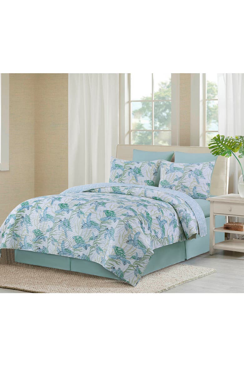 Cape Canaveral Bedding Quilt Collection, Alternate, color, Blue