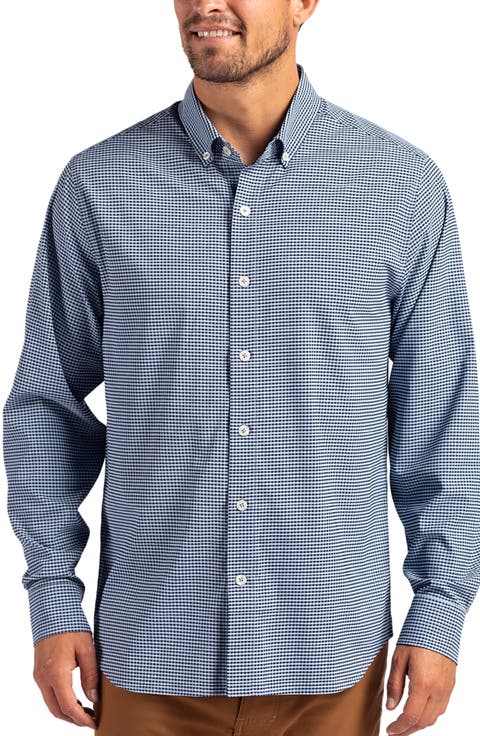 Skyline Epic Confidence Check Stretch Button-Down Shirt (Big & Tall)