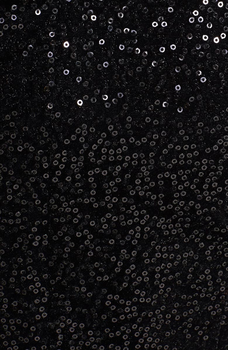 Jessica Simpson Ruched Cap Sleeve Sequin Dress, Alternate, color, 